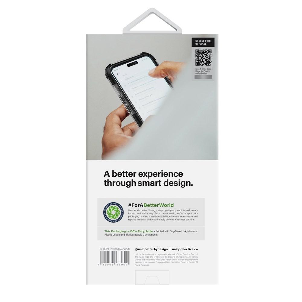 Хибриден удароустойчив кейс за с MagSafe за iPhone 14 Pro - Uniq Combat MagClick Case (лилав) | JAR Computers Хибриден удароустойчив кейс за с MagSafe за iPhone 14 Pro - Uniq Combat MagClick Case (лилав)