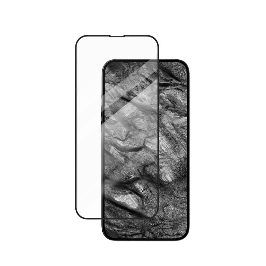 Калено стъклено защитно покритие за дисплея на iPhone 13, iPhone 13 Pro - SwitchEasy Glass Bumper Full Cover Tempered Glass (черен-прозрачен) | JAR Computers Калено стъклено защитно покритие за дисплея на iPhone 13, iPhone 13 Pro - SwitchEasy Glass Bumper Full Cover Tempered Glass (черен-прозрачен)