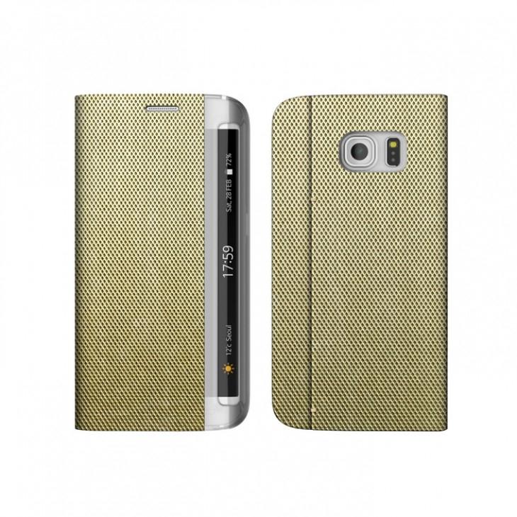 Кожен калъф тип портфейл за Samsung Galaxy S6 Edge - Zenus Masstige Metallic Diary Case (бронз) | JAR Computers Кожен калъф тип портфейл за Samsung Galaxy S6 Edge - Zenus Masstige Metallic Diary Case (бронз)