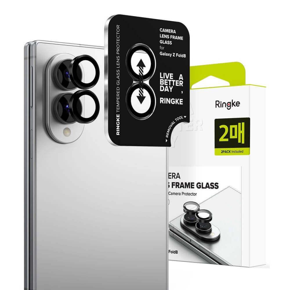 Комплект 2 броя предпазни стъклени лещи за камерата на Samsung Galaxy Z Fold8 - Ringke Camera Lens Glass (черен) | JAR Computers Комплект 2 броя предпазни стъклени лещи за камерата на Samsung Galaxy Z Fold8 - Ringke Camera Lens Glass (черен)