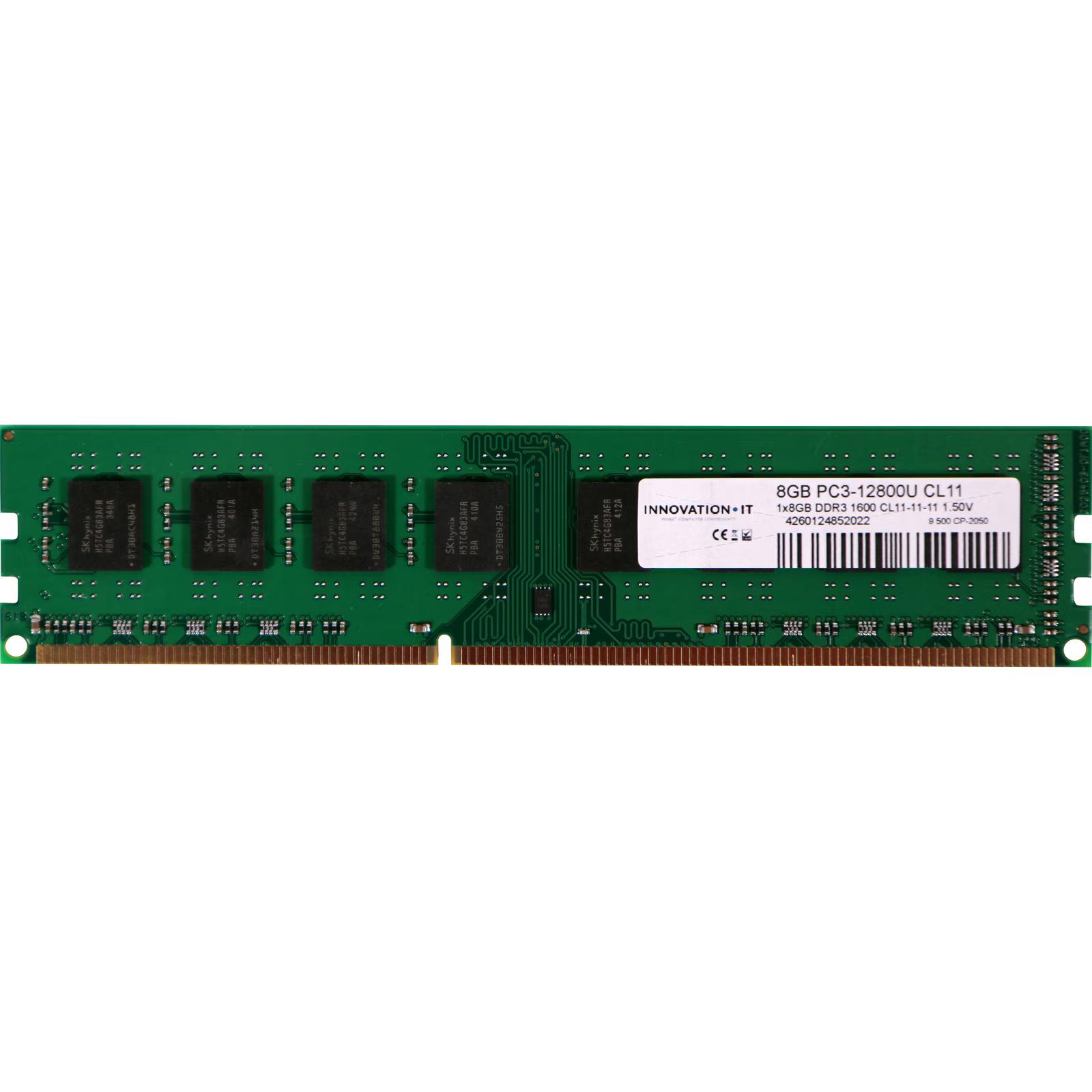 Памет Innovation IT 8GB DDR3 1600MHz, CL11, 1.5V | JAR Computers Памет Innovation IT 8GB DDR3 1600MHz, CL11, 1.5V