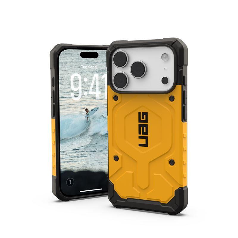 Удароустойчив хибриден кейс с MagSafe за iPhone 17 Pro Max - UAG Pathfinder MagSafe Case (жълт) | JAR Computers Удароустойчив хибриден кейс с MagSafe за iPhone 17 Pro Max - UAG Pathfinder MagSafe Case (жълт)