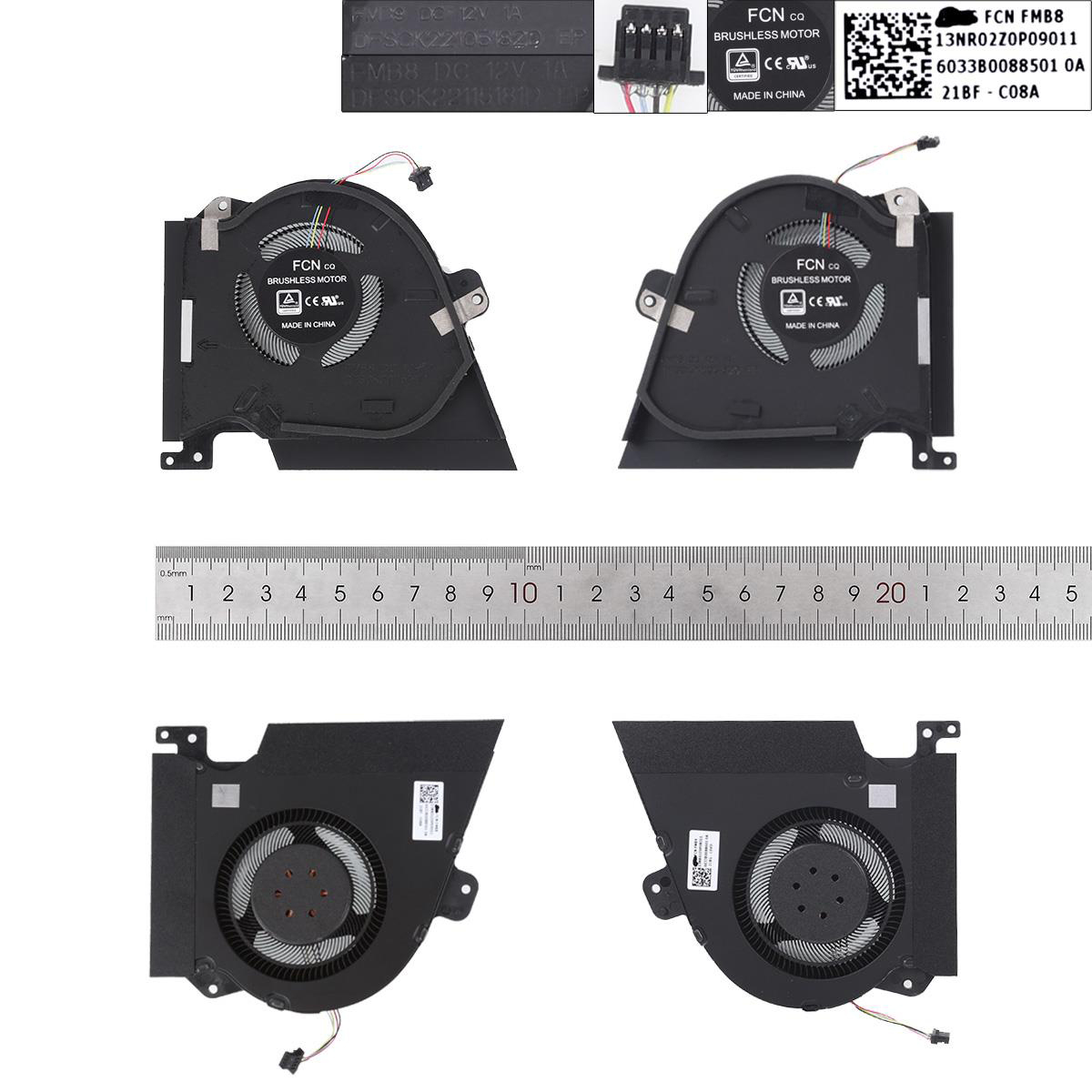 Вентилатори за лаптоп Asus ROG Zephyrus Duo 15 GX550  - Ляв + Десен | JAR Computers Вентилатори за лаптоп Asus ROG Zephyrus Duo 15 GX550  - Ляв + Десен