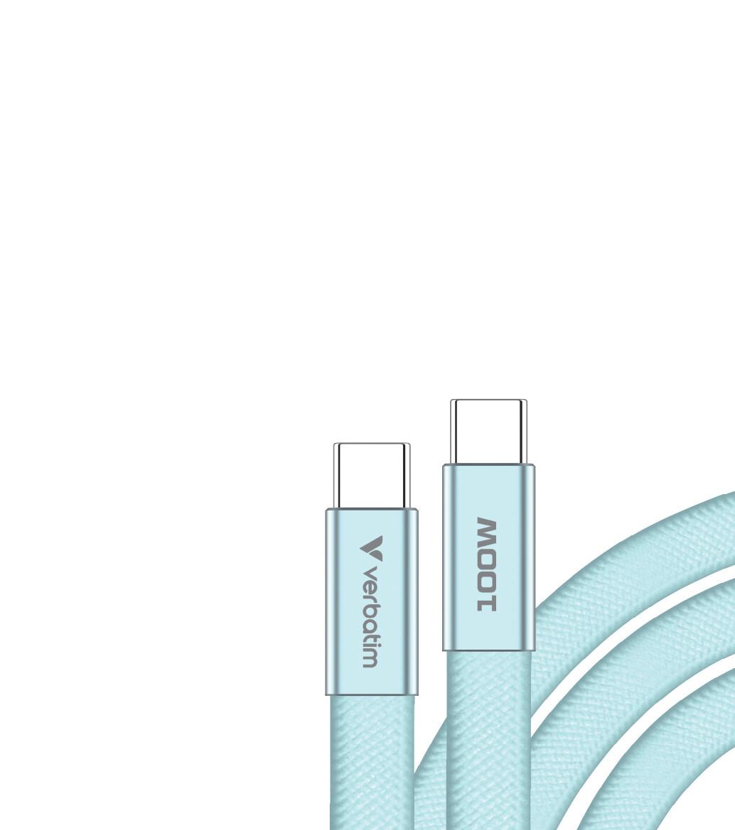 Verbatim 30276 USB кабел USB 2.0 1,2 м USB C 0,48 Гбит/с 100 W Син