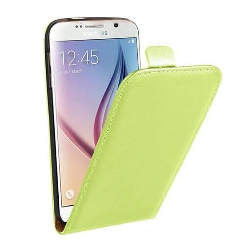 Вертикален кожен калъф с джоб за Samsung Galaxy S6 - Leather Pocket Flip Case (зелен) | JAR Computers Вертикален кожен калъф с джоб за Samsung Galaxy S6 - Leather Pocket Flip Case (зелен)