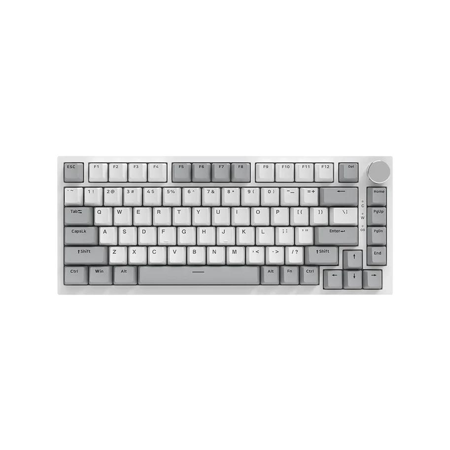 Ajazz геймърска механична клавиатура Gaming Mechanical Keyboard AK820 - AS Red Switch [Linear] (English US), Gray White, White Light