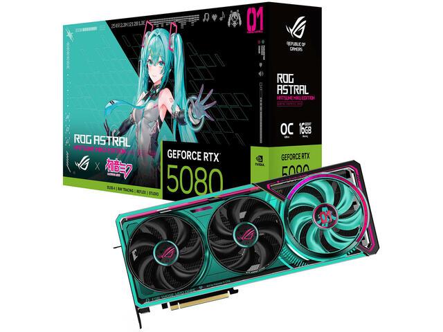 ASUS ROG Astral GeForce RTX 5080 16GB GDDR7 OC HATSUNE MIKU EDITION