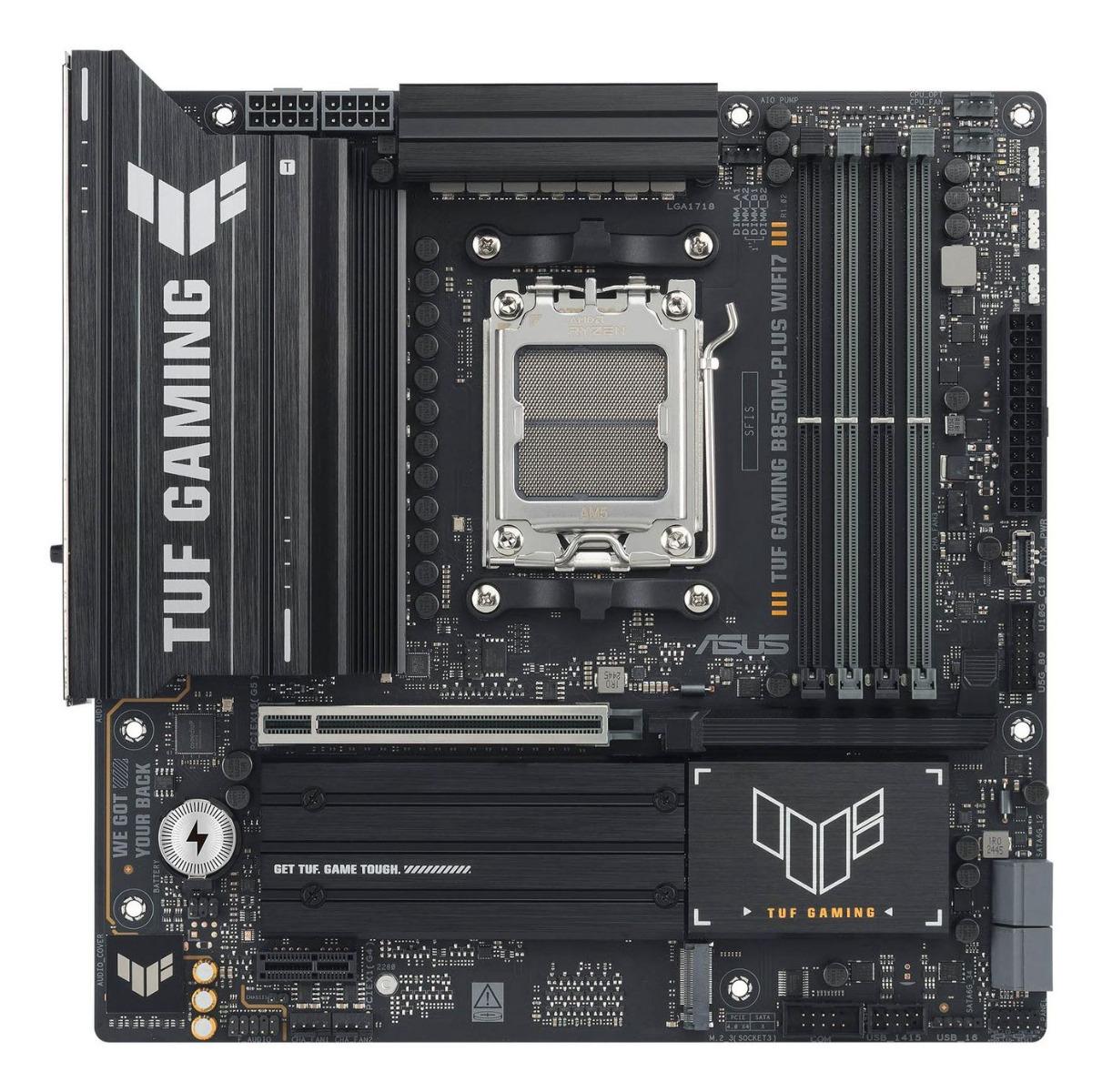 Дънна платка ASUS Mainboard TUF GAMING B850M-PLUS WIFI7 - PN 90MB1MU0-M0EAY0 | JAR Computers Дънна платка ASUS Mainboard TUF GAMING B850M-PLUS WIFI7 - PN 90MB1MU0-M0EAY0