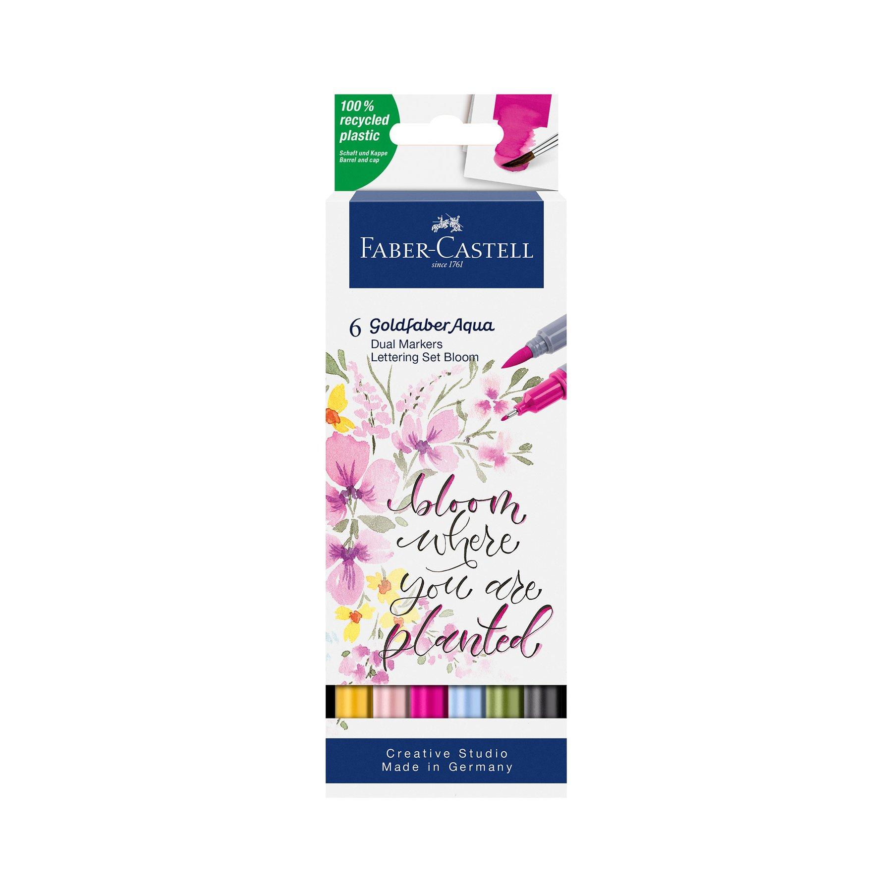 Faber-Castell Маркер Goldfaber Aqua Dual, шрифт, 6 броя