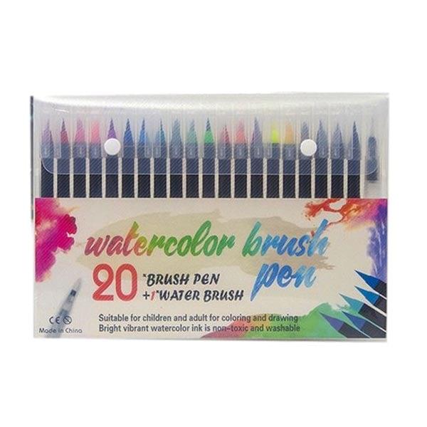 Foska Маркер-четка Brush, 20 цвята