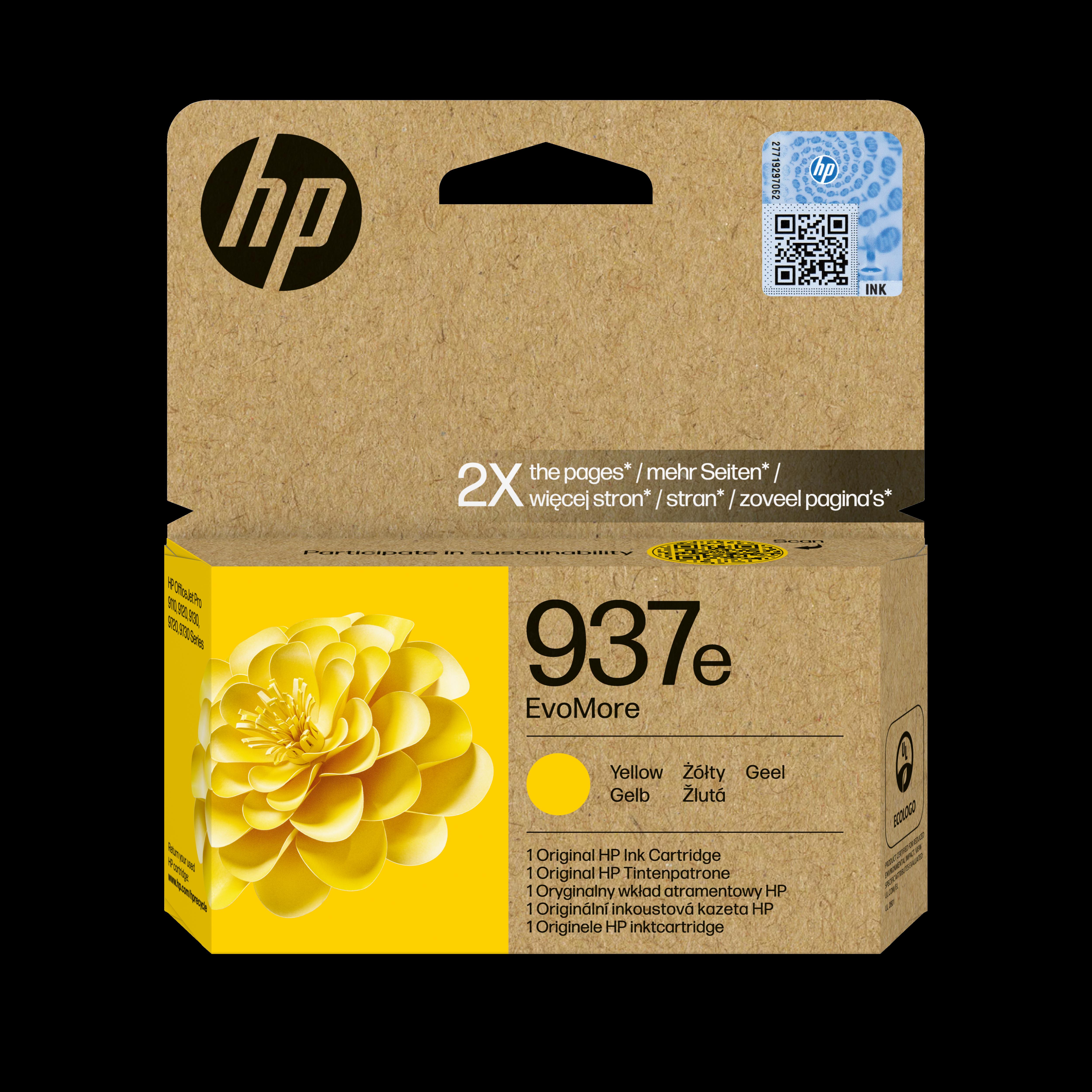 Глава за HP OfficeJet Pro 9120/Pro 9120/9100/9700 Series - Ink - /937E/ / 4S6W8NE - Yellow - XL - PN 4S6W8NE | JAR Computers Глава за HP OfficeJet Pro 9120/Pro 9120/9100/9700 Series - Ink - /937E/ / 4S6W8NE - Yellow - XL - PN 4S6W8NE