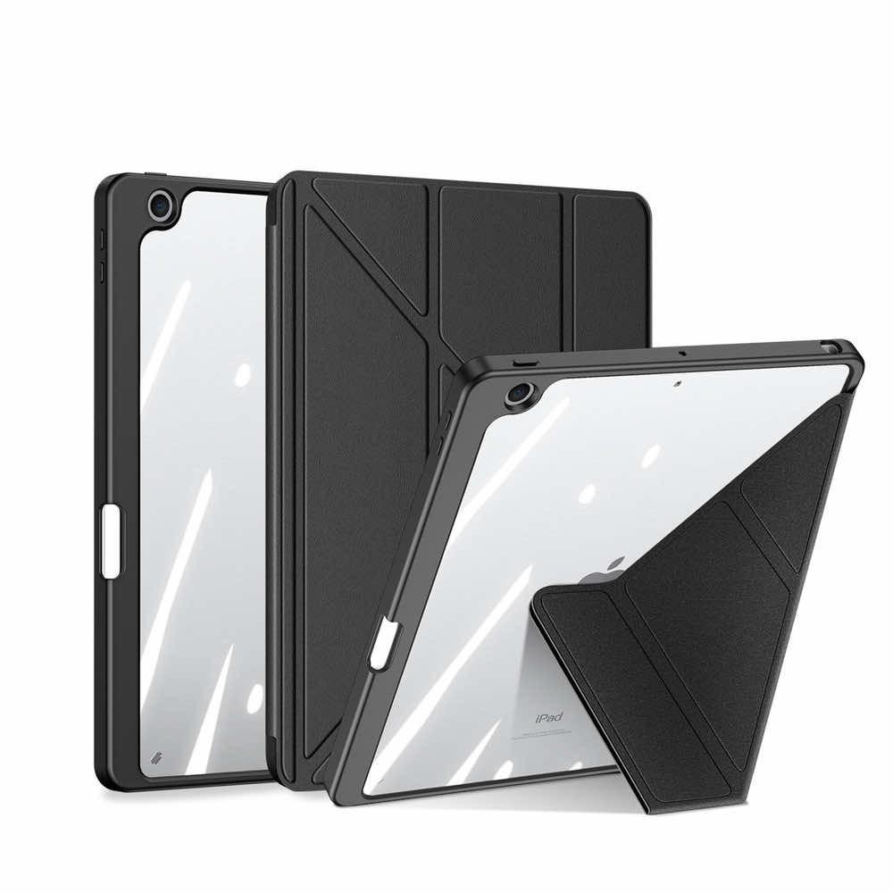 Хибриден удароустойчив кейс с отделение за Apple Pencil за iPad 10 (2022), iPad 11 (2025) - DUX DUCIS Magi Case (черен) | JAR Computers Хибриден удароустойчив кейс с отделение за Apple Pencil за iPad 10 (2022), iPad 11 (2025) - DUX DUCIS Magi Case (черен)