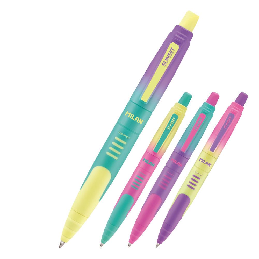 Химикалка Milan Compact Sunset 0.7мм син