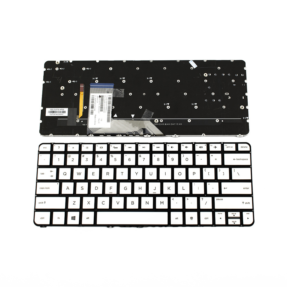 Клавиатура за лаптоп HP Spectre X360 13-4000 13-4100 13-4200 Сребриста Без Рамка (Малък Ентър) с Подсветка / Silver Without Frame US With Backlit | JAR Computers Клавиатура за лаптоп HP Spectre X360 13-4000 13-4100 13-4200 Сребриста Без Рамка (Малък Ентър) с Подсветка / Silver Without Frame US With Backlit
