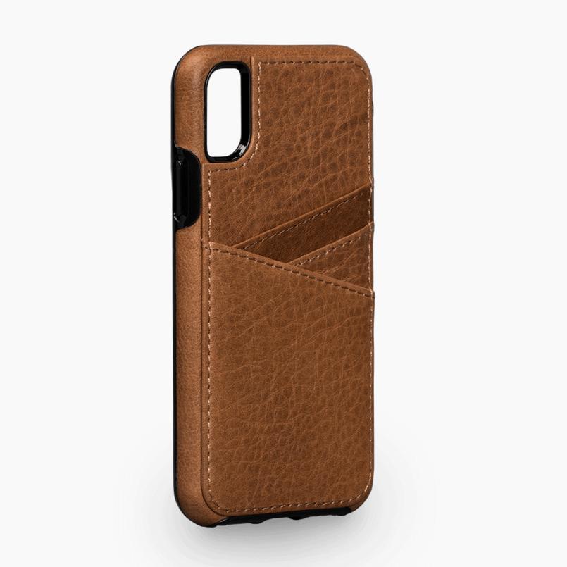 Кожен (естествена кожа) кейс с джоб за кредитна карта за iPhone XS, iPhone X - Sena Bence Lugano Wallet Leather Case (кафяв) | JAR Computers Кожен (естествена кожа) кейс с джоб за кредитна карта за iPhone XS, iPhone X - Sena Bence Lugano Wallet Leather Case (кафяв)