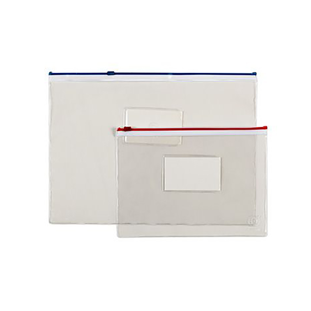 Officepoint Transparent A5 cases with colored zips (MAG-3450500-02) (OFPMAG-3450500-02) | JAR Computers Officepoint Transparent A5 cases with colored zips (MAG-3450500-02) (OFPMAG-3450500-02)