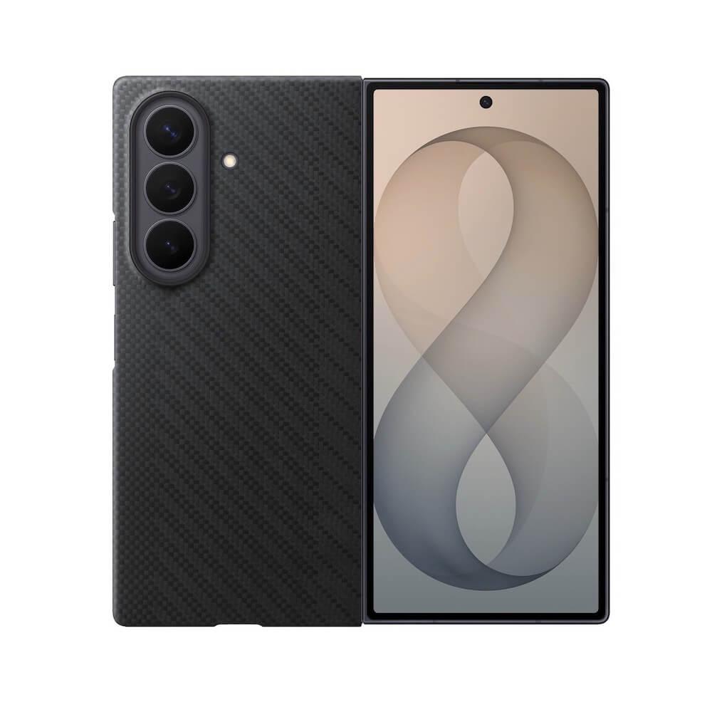 Оригинален кевларен кейс с Qi2 за Samsung Galaxy Z Fold8 Ultra - Samsung Carbon Magnet Case EF-KF976SBE (черен) | JAR Computers Оригинален кевларен кейс с Qi2 за Samsung Galaxy Z Fold8 Ultra - Samsung Carbon Magnet Case EF-KF976SBE (черен)