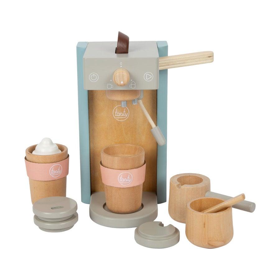 Small Foot Кафе машина Tasty, с аксесоари, дървена, 16 х 11 х 19 cm | JAR Computers Small Foot Кафе машина Tasty, с аксесоари, дървена, 16 х 11 х 19 cm