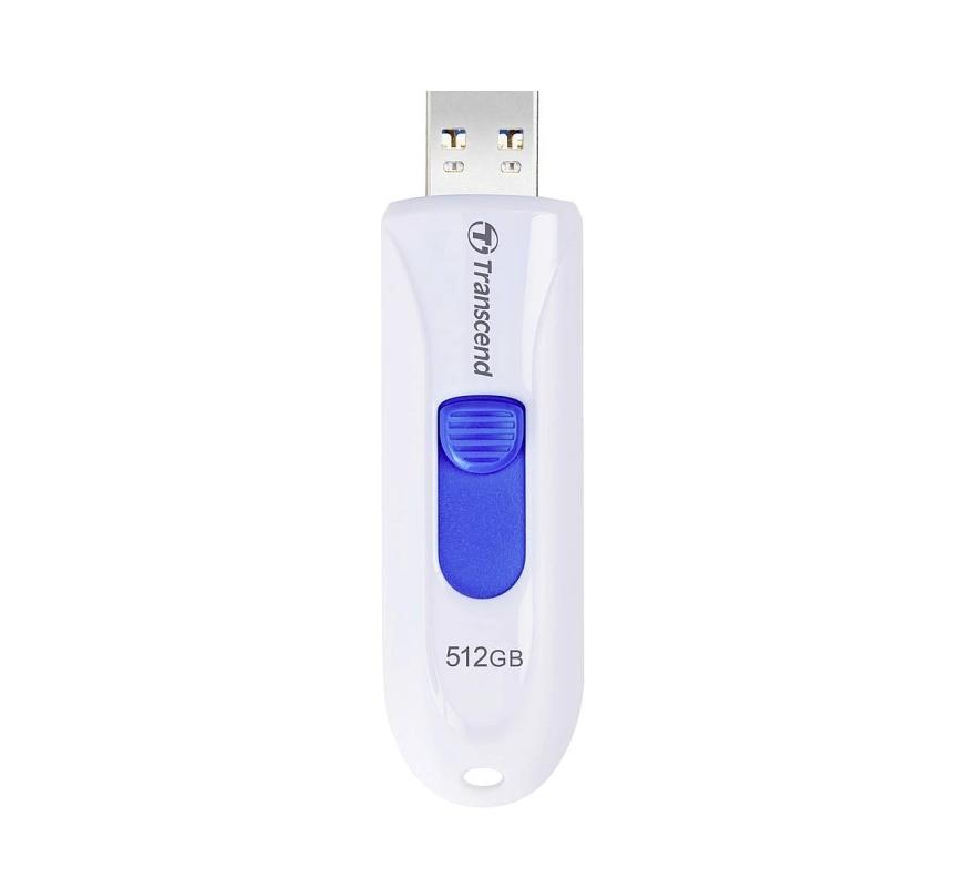 Transcend 512GB, USB3.1, Flash Drive, Capless, White