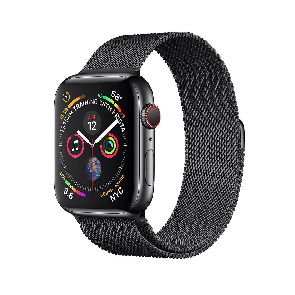 Умен часовник от Apple - Apple Watch Series 4, 44mm Space Black Stainless Steel Case with Milanese Loop, GPS + Cellular | JAR Computers Умен часовник от Apple - Apple Watch Series 4, 44mm Space Black Stainless Steel Case with Milanese Loop, GPS + Cellular
