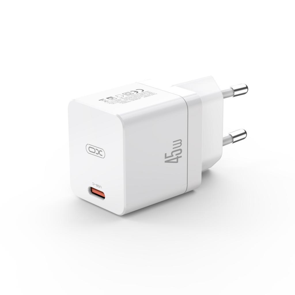 XO 220V 45W, USB-C, EU сертифицирано, бял - CE09 | JAR Computers XO 220V 45W, USB-C, EU сертифицирано, бял - CE09