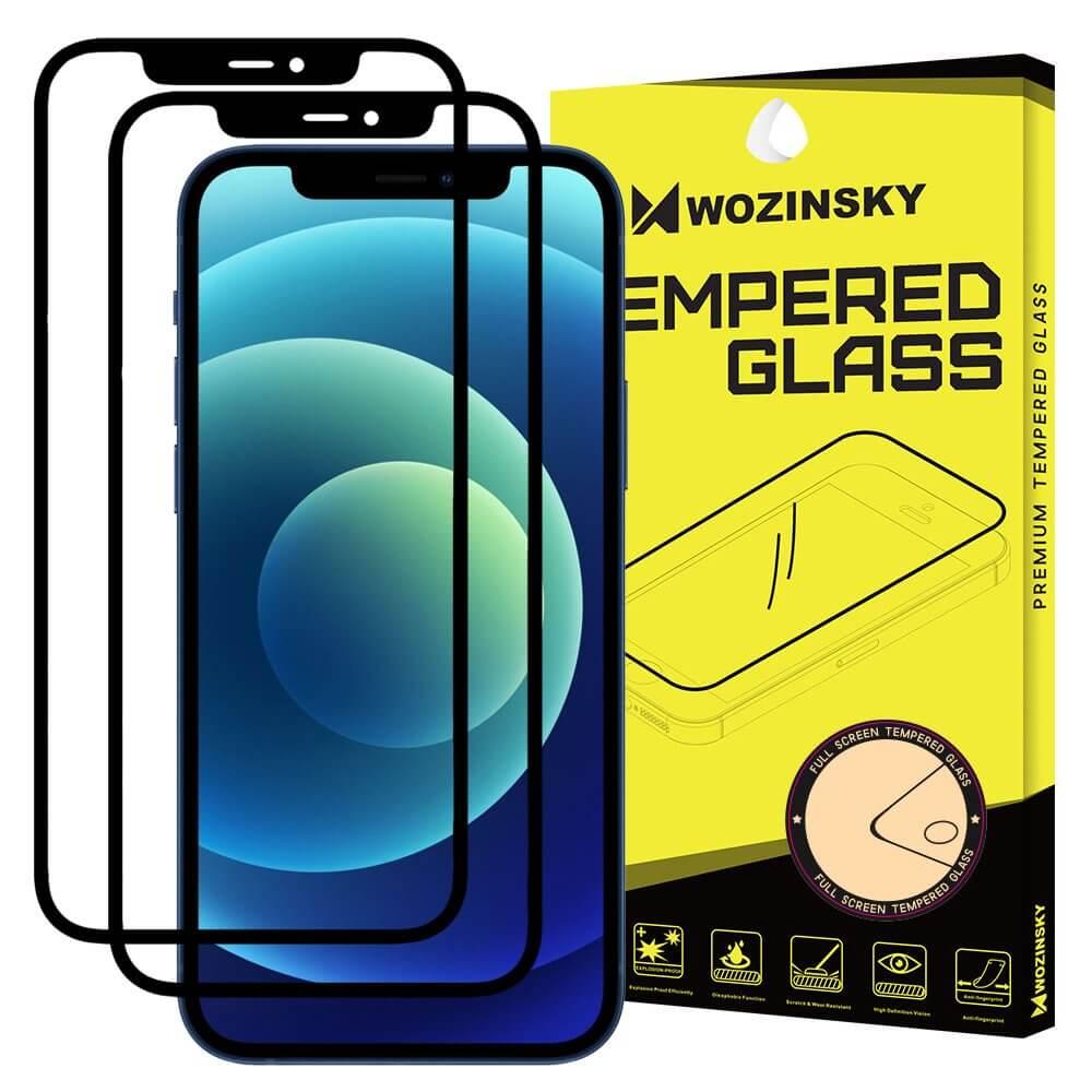 2 броя калени стъклени защитни покрития за дисплея на iPhone 12 Pro Max (черен-прозрачен) - Wozinsky 2x Full Glue 3D Tempered Glass (2 броя) | JAR Computers 2 броя калени стъклени защитни покрития за дисплея на iPhone 12 Pro Max (черен-прозрачен) - Wozinsky 2x Full Glue 3D Tempered Glass (2 броя)