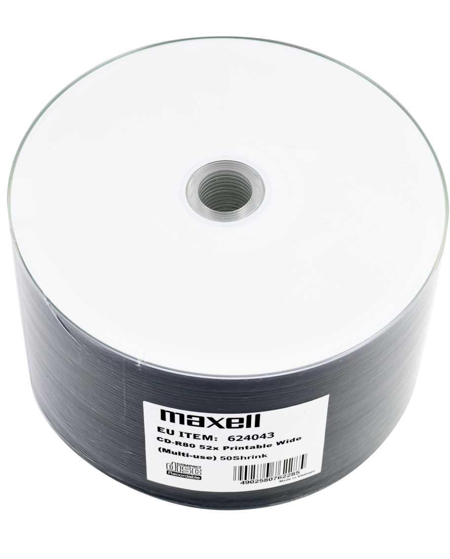CD-R80 MAXELL 25 pk PRINTABLE 52 speed cake box