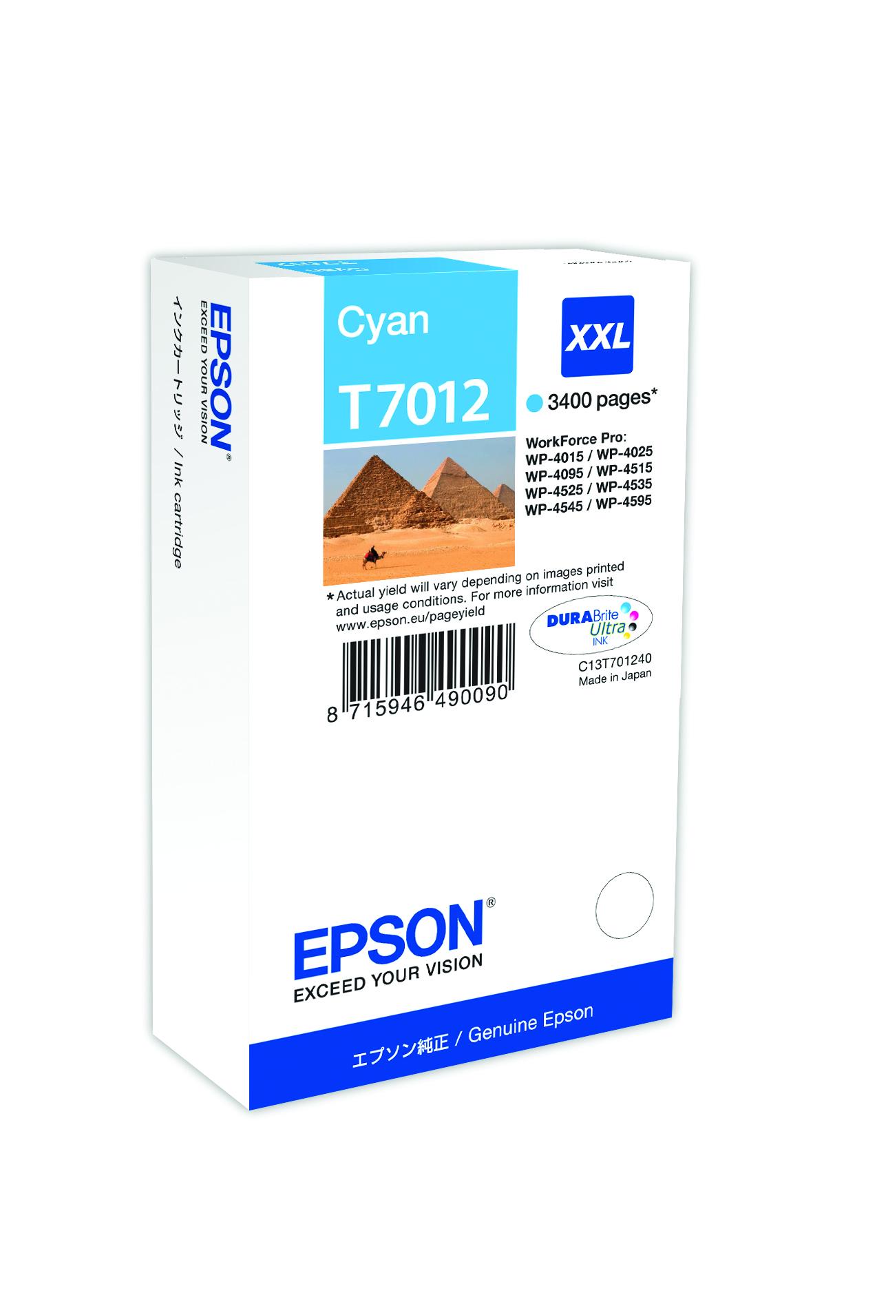 Глава за Epson WorkForce Pro WP-4095/WP-4015 - Ink - T7012 / C13T70124010 - Cyan - XXL - PN C13T70124010 | JAR Computers Глава за Epson WorkForce Pro WP-4095/WP-4015 - Ink - T7012 / C13T70124010 - Cyan - XXL - PN C13T70124010