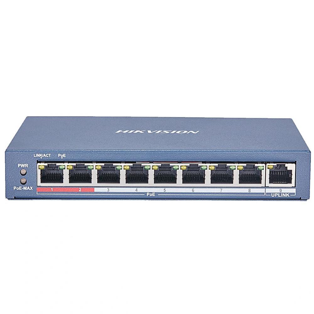 Hikvision 9 Port Unmanaged PoE Switch L2 Series (DS-3E0109P-E(C)) (HKVDS-3E0109P-EC) | JAR Computers Hikvision 9 Port Unmanaged PoE Switch L2 Series (DS-3E0109P-E(C)) (HKVDS-3E0109P-EC)