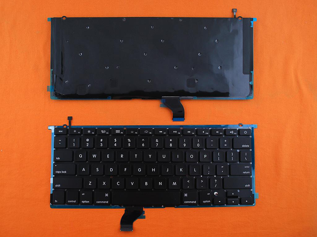 Клавиатура за лаптоп Apple MacBook Pro A1502 13.3" - Черна Без Рамка с Малък Ентър с Подсветка | JAR Computers Клавиатура за лаптоп Apple MacBook Pro A1502 13.3" - Черна Без Рамка с Малък Ентър с Подсветка