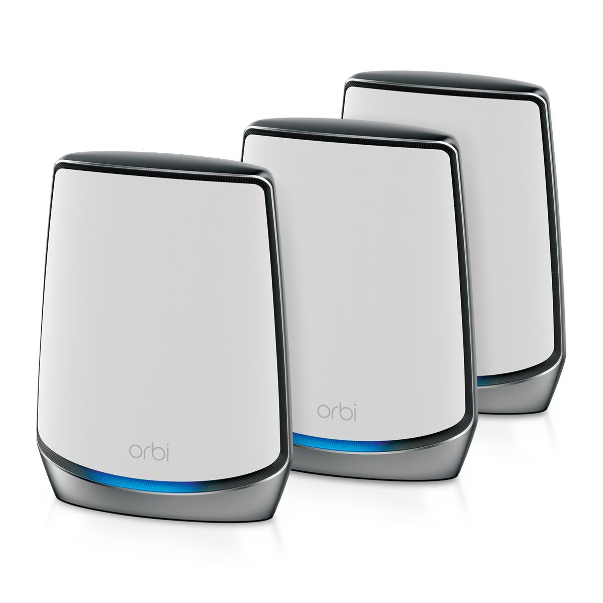 NETGEAR Orbi RBK853 AX6000 WiFi 6 Mesh System Трибандов (2,4 GHz / 5 GHz / 5 GHz) Wi-Fi 6 (802.11ax) Сив 4 Вътрешен | JAR Computers NETGEAR Orbi RBK853 AX6000 WiFi 6 Mesh System Трибандов (2,4 GHz / 5 GHz / 5 GHz) Wi-Fi 6 (802.11ax) Сив 4 Вътрешен