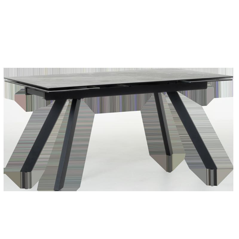 Разтегателна трапезна маса BARCIN - сив / кафяв