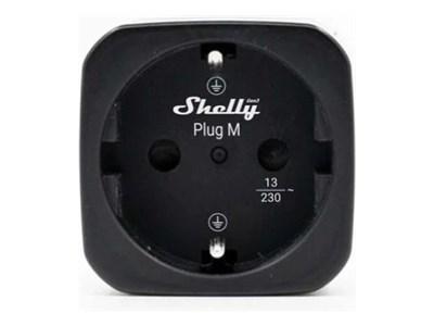 SHELLY Plug M Gen3 Black WLAN Power Metering Smart Plug | JAR Computers SHELLY Plug M Gen3 Black WLAN Power Metering Smart Plug