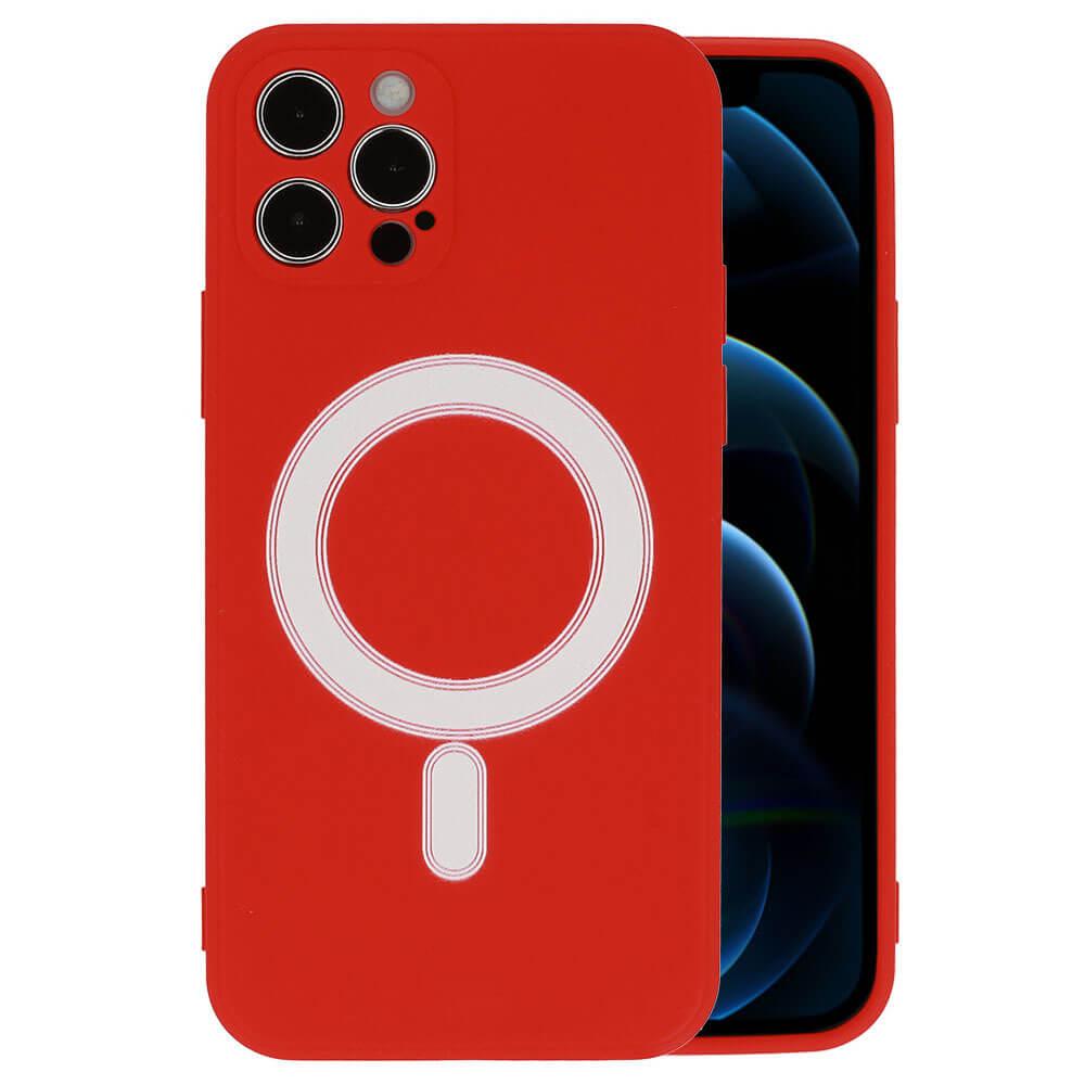 Силиконов (TPU) калъф с вграден магнитен конектор (MagSafe) за iPhone 12 Pro - Tel Protect MagSilicone Case (червен) | JAR Computers Силиконов (TPU) калъф с вграден магнитен конектор (MagSafe) за iPhone 12 Pro - Tel Protect MagSilicone Case (червен)