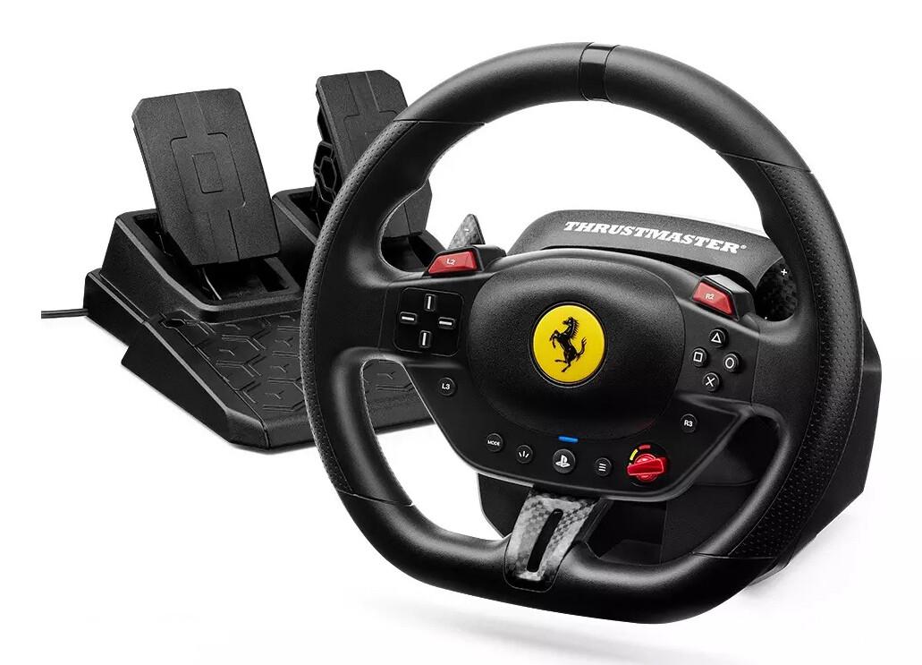 Thrustmaster T98-P Ferrari 296 GTB Черен USB Волан + Педали Аналогов/Цифров Персонален компютър, PlayStation 4, PlayStation 5 | JAR Computers Thrustmaster T98-P Ferrari 296 GTB Черен USB Волан + Педали Аналогов/Цифров Персонален компютър, PlayStation 4, PlayStation 5