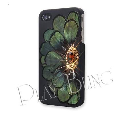 Уникален кейс с кристали на Сваровски за iPhone 4/4S - PlayBling Peacock Crystal case | JAR Computers Уникален кейс с кристали на Сваровски за iPhone 4/4S - PlayBling Peacock Crystal case