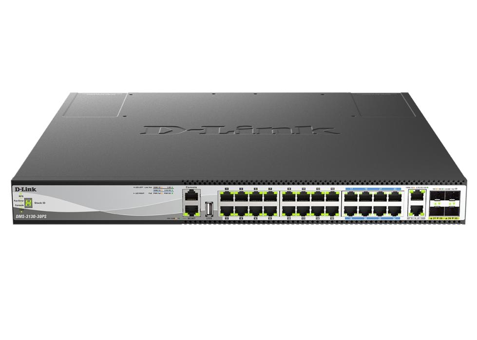 D-Link 30-Port Layer 3 Stackable Multi-Gigabit Managed PoE Switch | JAR Computers D-Link 30-Port Layer 3 Stackable Multi-Gigabit Managed PoE Switch