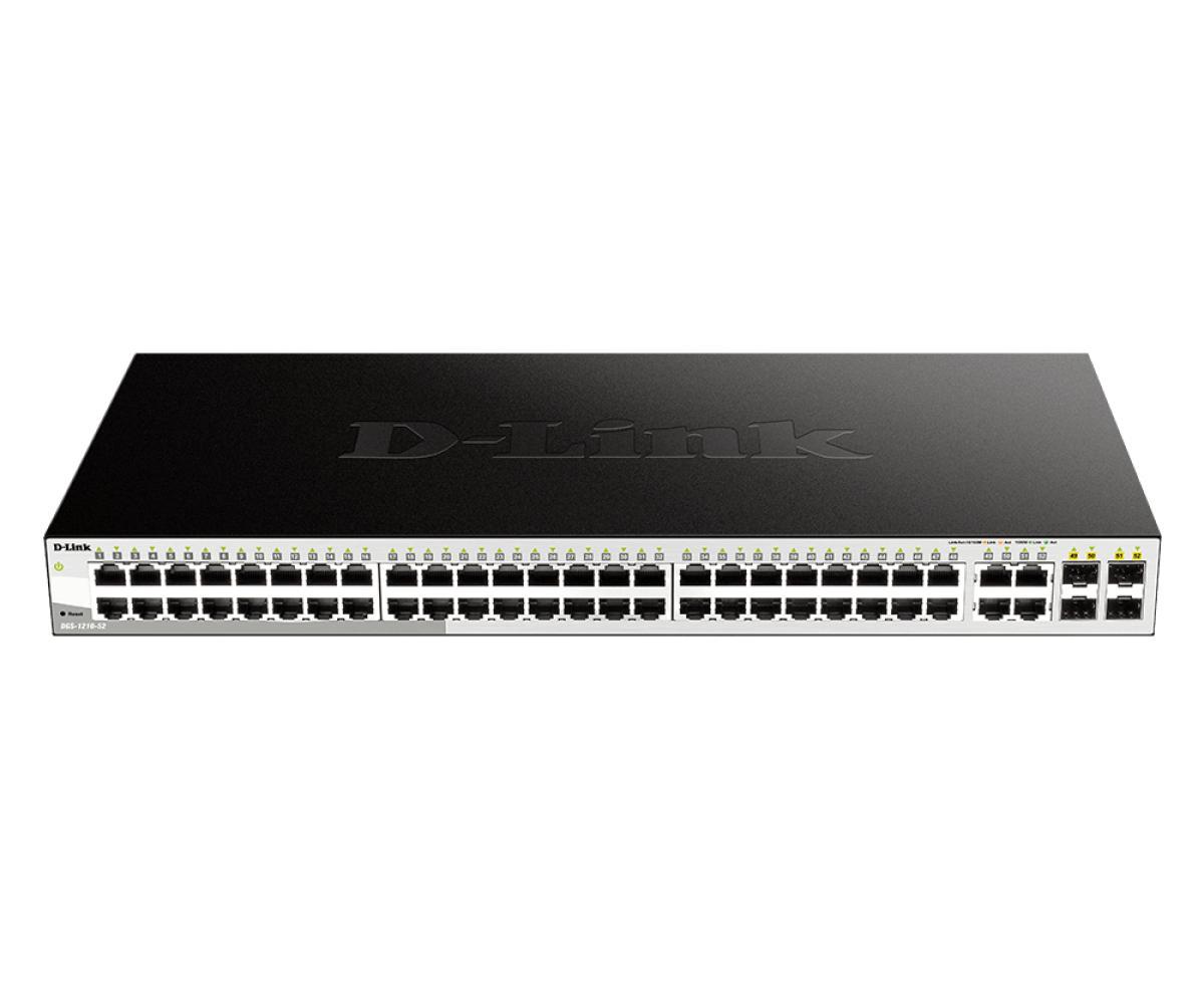 D-Link 52-Port Gigabit Smart Managed Switch including 4 x 100/1000Mbps Combo Ports | JAR Computers D-Link 52-Port Gigabit Smart Managed Switch including 4 x 100/1000Mbps Combo Ports