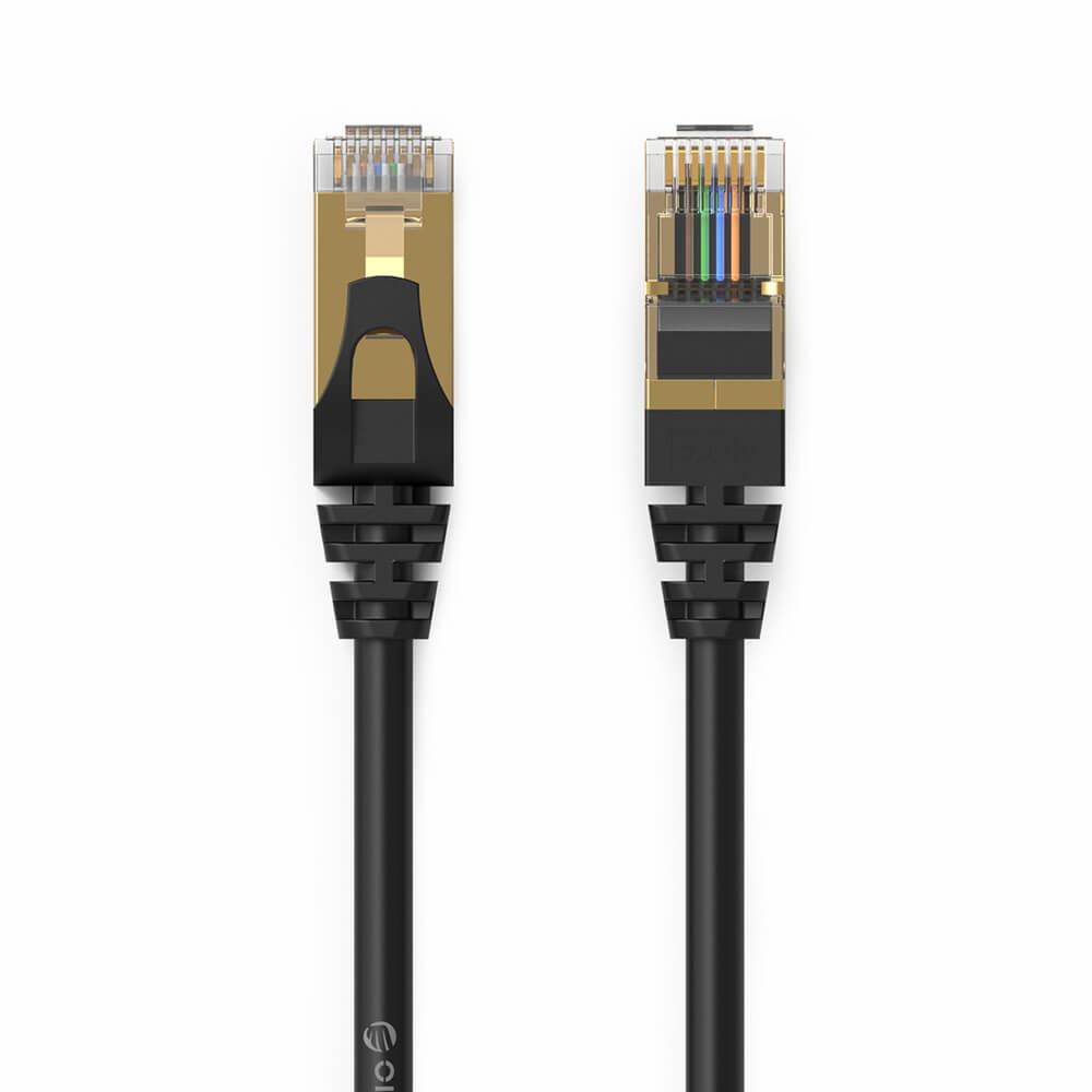 Gigabit Ethernet RJ45 Cat 7 мрежов кабел - Orico Cat7 RJ45 Gigabit Round Network Cable 10Gbps (10 м) (черен) | JAR Computers Gigabit Ethernet RJ45 Cat 7 мрежов кабел - Orico Cat7 RJ45 Gigabit Round Network Cable 10Gbps (10 м) (черен)