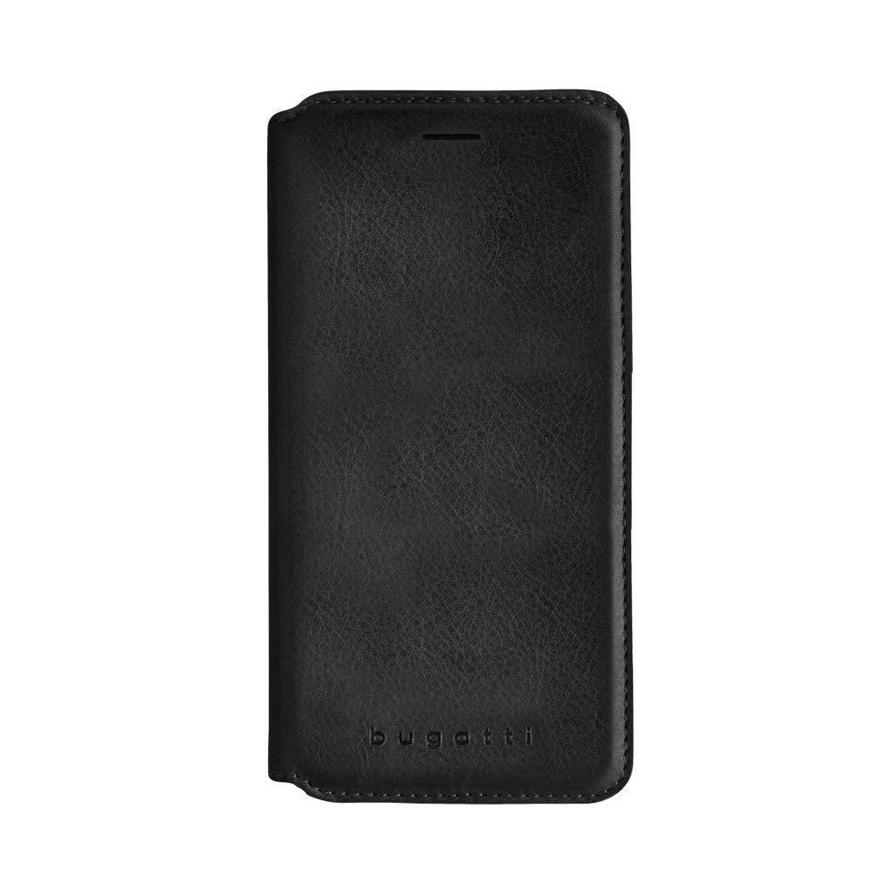 Хоризонтален кожен калъф (естествена кожа), тип портфейл за iPhone XS, iPhone X - Bugatti Parigi Full Grain Booklet Case (черен) | JAR Computers Хоризонтален кожен калъф (естествена кожа), тип портфейл за iPhone XS, iPhone X - Bugatti Parigi Full Grain Booklet Case (черен)