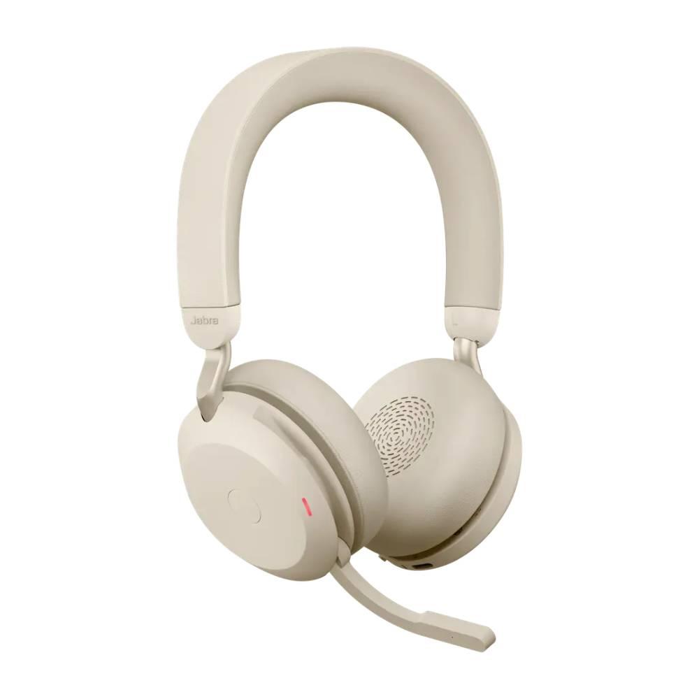 Jabra EVOLVE2 75 Link390c UC безжични слушалки с микрофон, бежови | JAR Computers Jabra EVOLVE2 75 Link390c UC безжични слушалки с микрофон, бежови