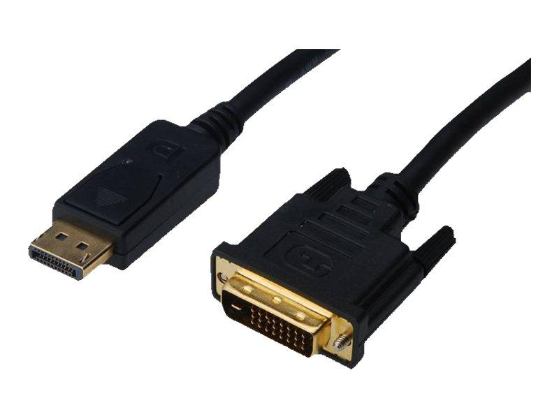 КАБЕЛ DIGITUS - DisplayPort 1.1 to DVI - 2,0 m - Black - PN AK-340306-020-S | JAR Computers КАБЕЛ DIGITUS - DisplayPort 1.1 to DVI - 2,0 m - Black - PN AK-340306-020-S