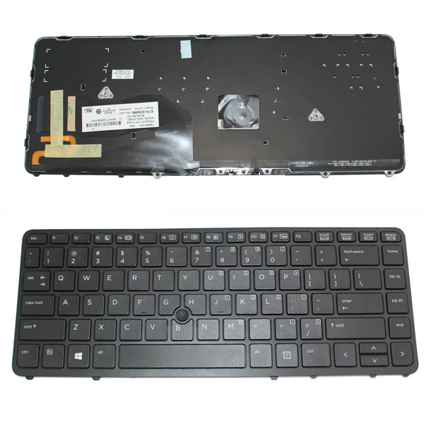Клавиатура за лаптоп HP EliteBook 840 G1 850 G1 Black Frame Black With Backlit With Pointing Stick | JAR Computers Клавиатура за лаптоп HP EliteBook 840 G1 850 G1 Black Frame Black With Backlit With Pointing Stick