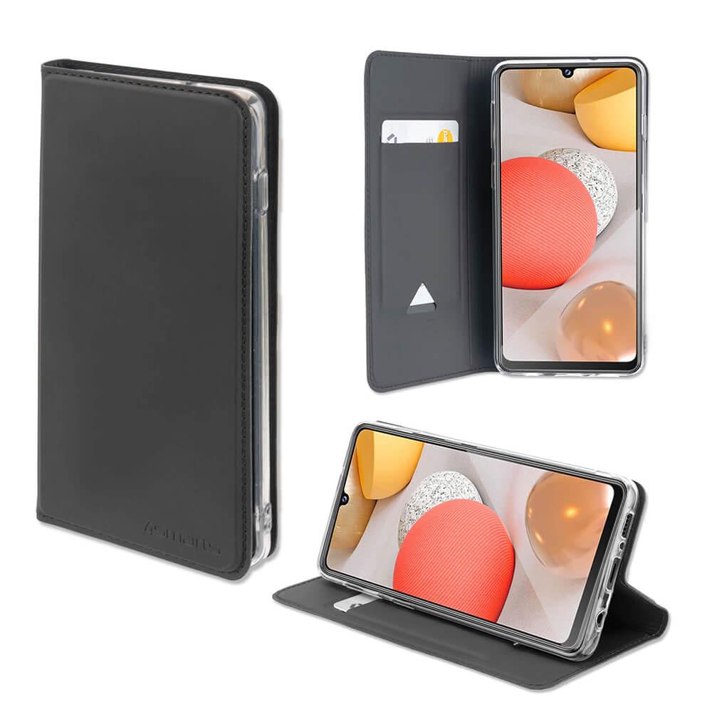 Кожен калъф с поставка и отделение за кр. карта за Samsung Galaxy A42 5G - 4smarts Flip Case URBAN Lite (черен) | JAR Computers Кожен калъф с поставка и отделение за кр. карта за Samsung Galaxy A42 5G - 4smarts Flip Case URBAN Lite (черен)