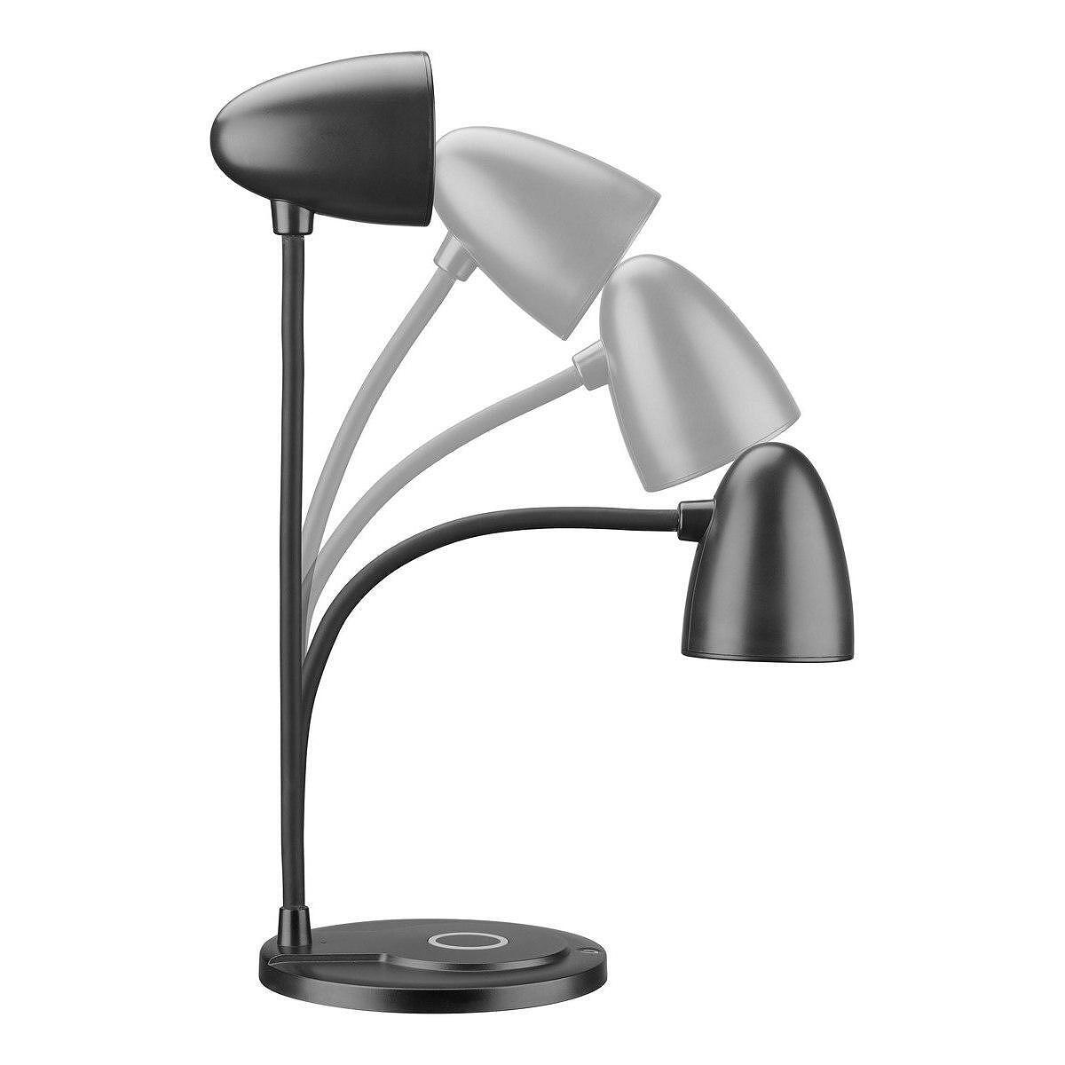 Лампа с безжично зареждане 15W AURA черна | JAR Computers Лампа с безжично зареждане 15W AURA черна