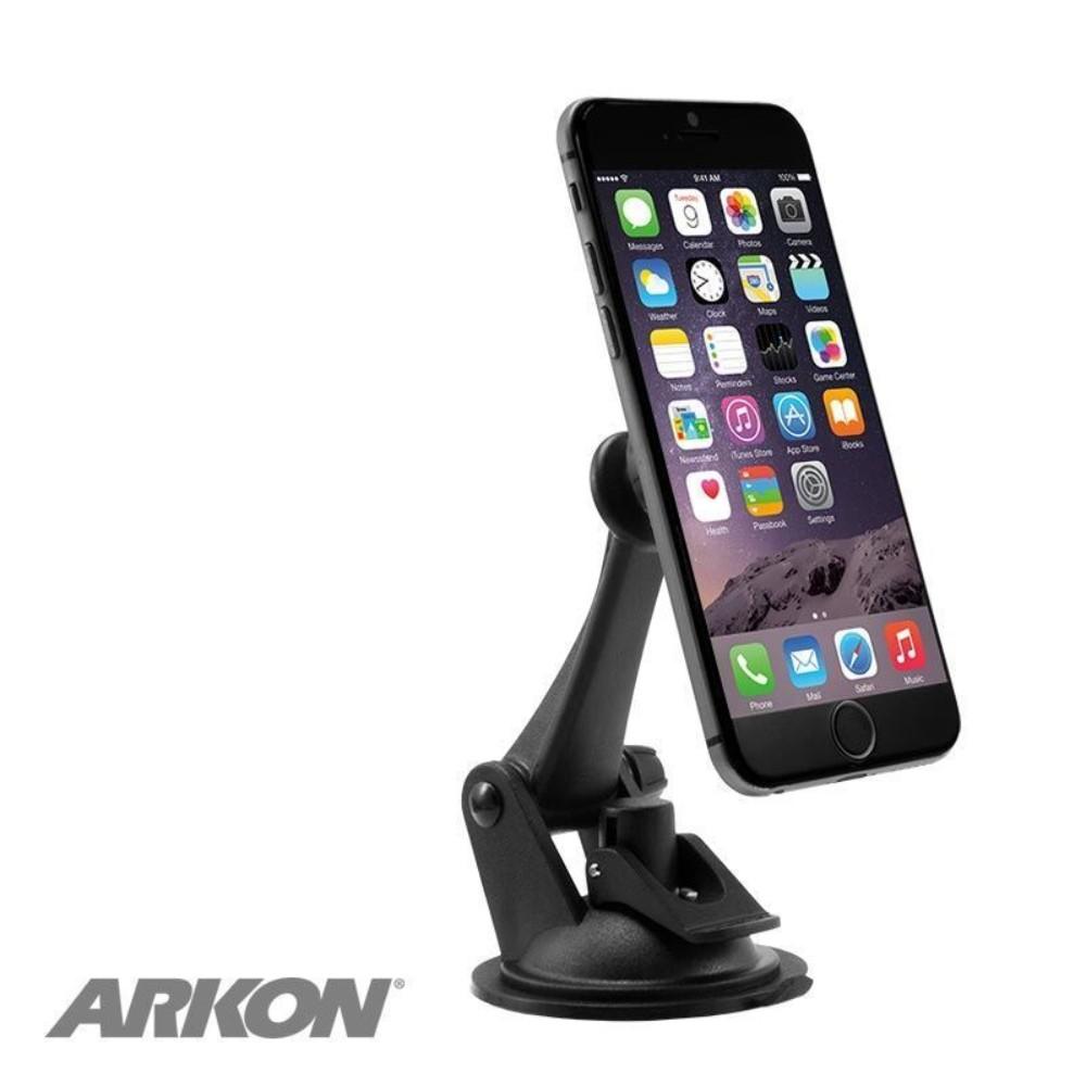 Магнитна поставка за таблото или стъклото на кола за iPhone и смартфони - Arkon Magnetic In Car Holder (черна) | JAR Computers Магнитна поставка за таблото или стъклото на кола за iPhone и смартфони - Arkon Magnetic In Car Holder (черна)