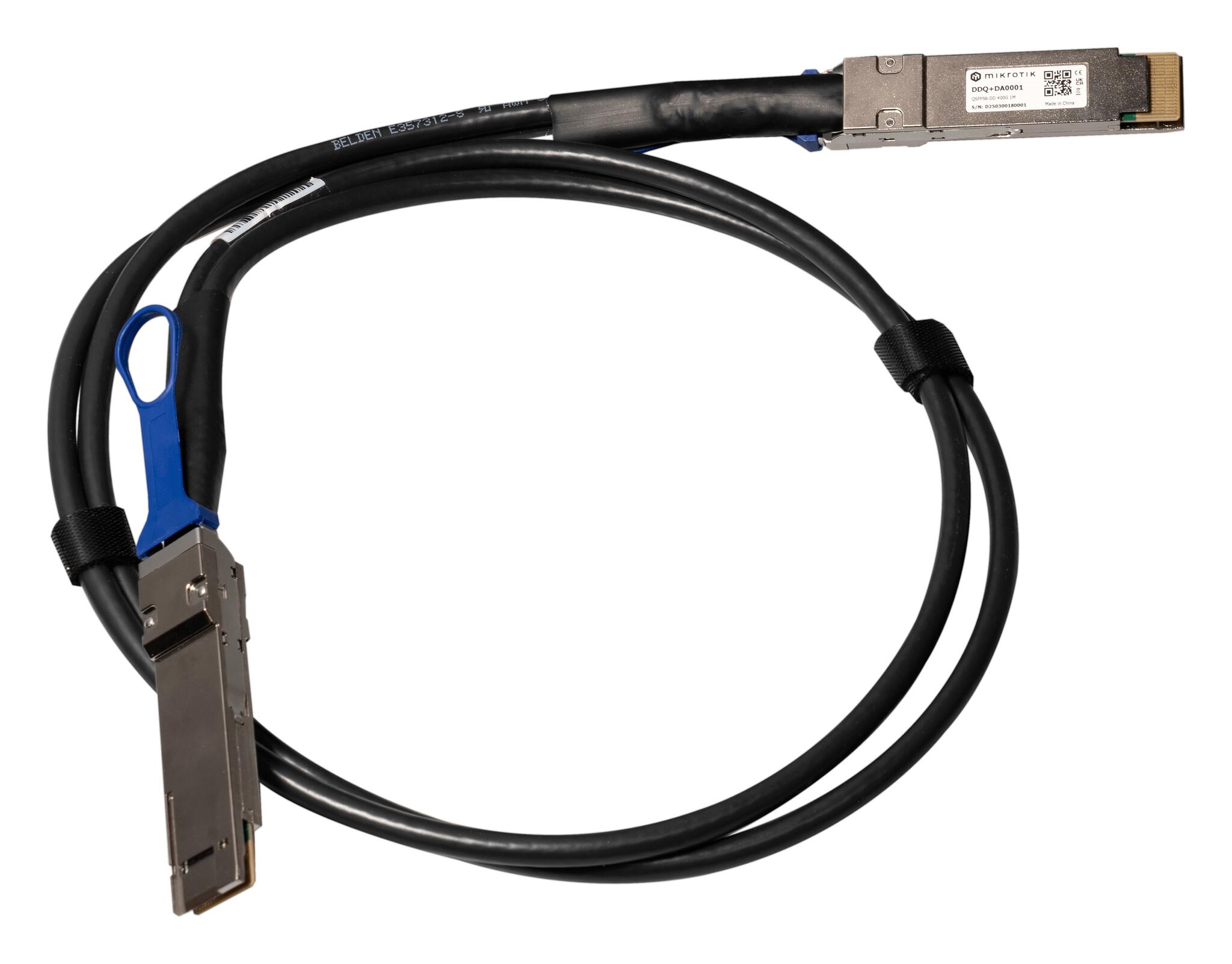 Mikrotik DDQ+DA0001 InfiniBand и оптичен кабел 1 м QSFP-DD DAC Черен | JAR Computers Mikrotik DDQ+DA0001 InfiniBand и оптичен кабел 1 м QSFP-DD DAC Черен