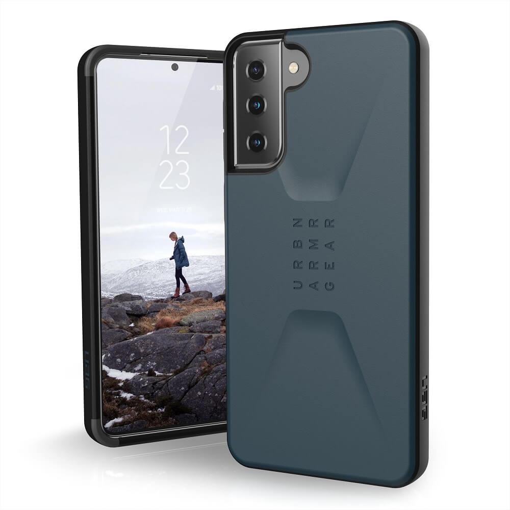 Удароустойчив хибриден кейс за Samsung Galaxy S21 Plus - Urban Armor Gear Civilian Case (син) | JAR Computers Удароустойчив хибриден кейс за Samsung Galaxy S21 Plus - Urban Armor Gear Civilian Case (син)