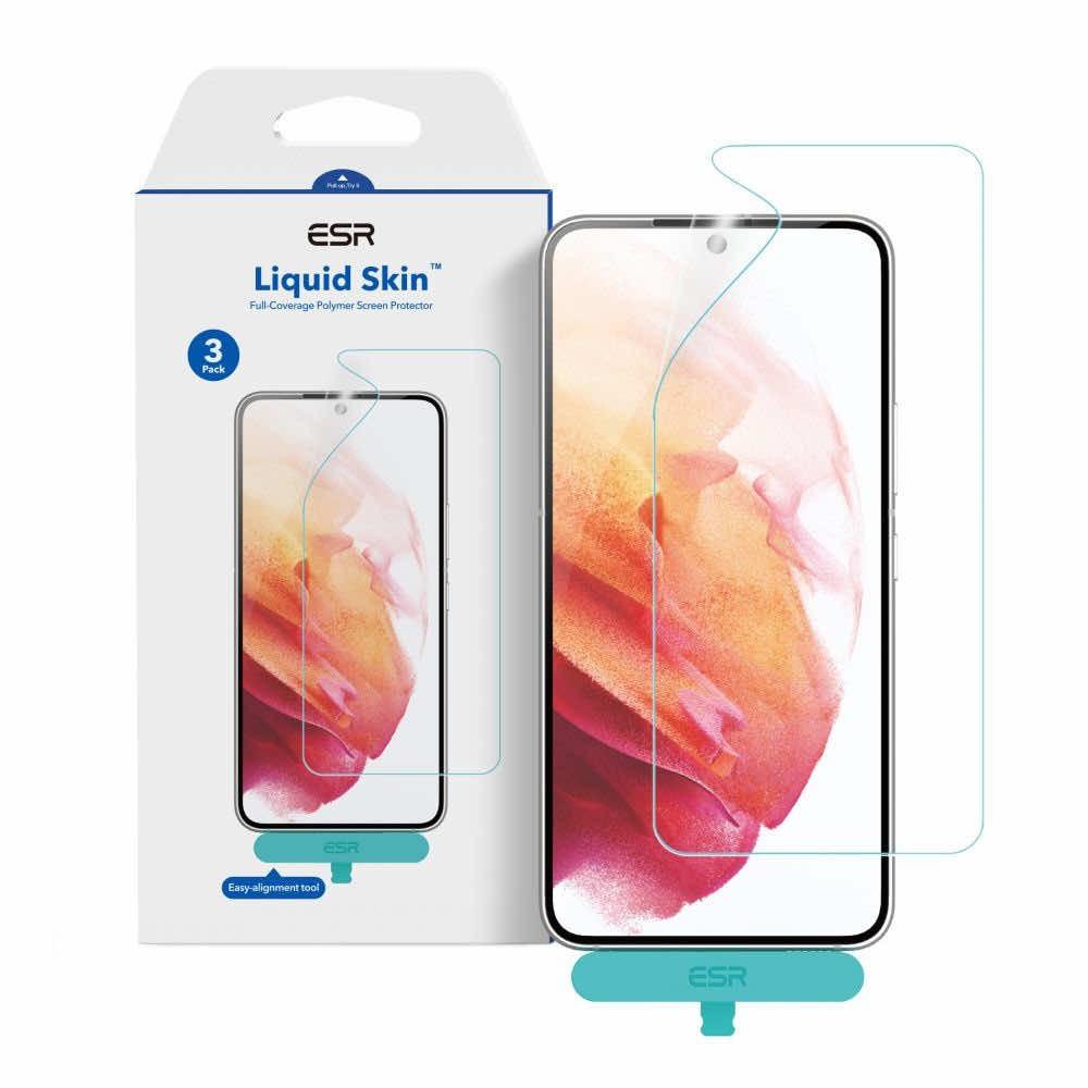 Защитни покрития за дисплея на Samsung Galaxy S22 Plus - ESR Liquid Skin Screen Protector (3 броя) | JAR Computers Защитни покрития за дисплея на Samsung Galaxy S22 Plus - ESR Liquid Skin Screen Protector (3 броя)