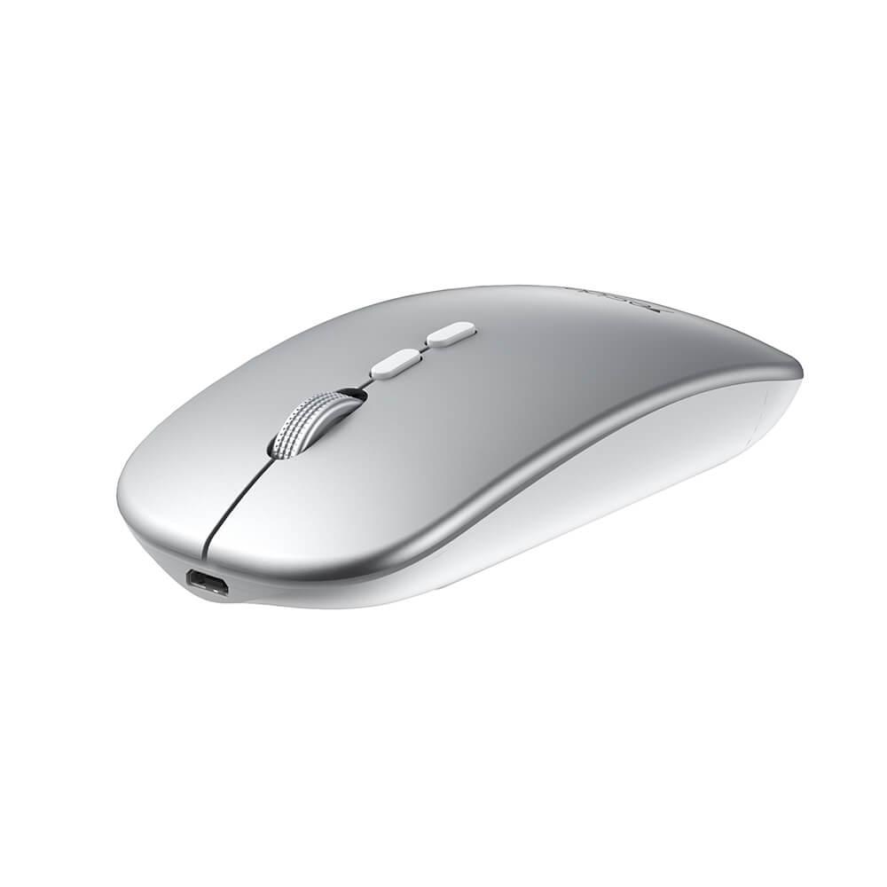 Ергономична безжична мишка (за Mac и PC) - Yesido KB15 Wireless Mouse 2.4Ghz (бял-сребрист) | JAR Computers Ергономична безжична мишка (за Mac и PC) - Yesido KB15 Wireless Mouse 2.4Ghz (бял-сребрист)